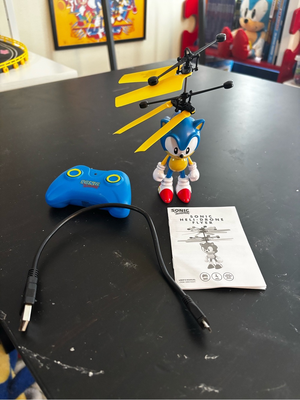 Sonic the hedgehog Heli-drone flyer toy